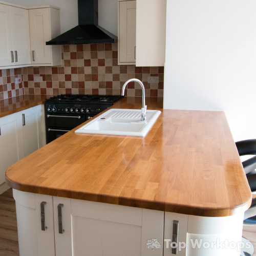 SOLID OAK WOOD KITCHEN WORKTOPS. ALL SIZES IN STOCK. BEST QUALITY 40mm THICKNESS eBay