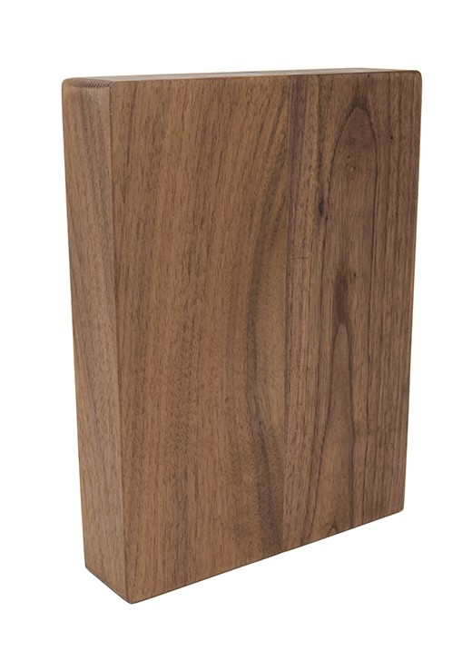 American Walnut Full Stave Worktop Sample 250mm x 150mm x 38mm