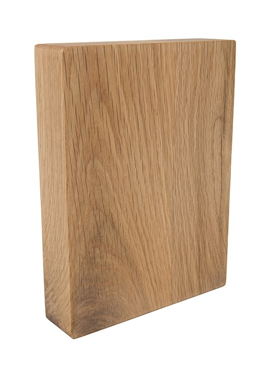 Prime Oak Full Stave Worktop Sample 250mm x 150mm x 38mm